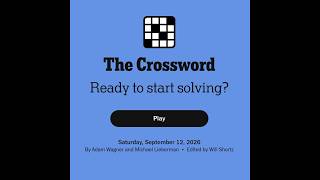The New York Times Crossword 12/09/2026