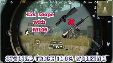 Pubg mobile tricks | M416 with 15x scope | pubg glitch |