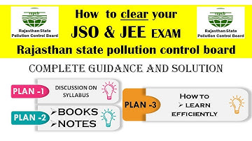 How to clear JSO JEE exam| RSPCB exam| envirocademy| best books and notes for JSO , JEE EXAM