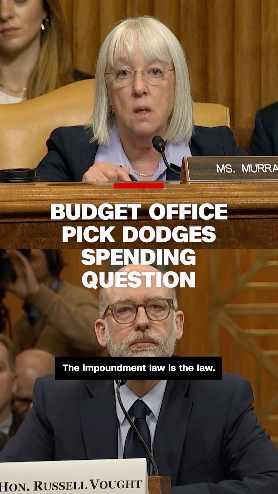 Budget office pick dodges spending question