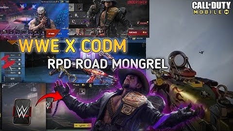 WWE x CODM || NEW RPD ROAD MONGREL GUN || SECRET CACHE || SEASON 9 FREE REWARDS || CODM 