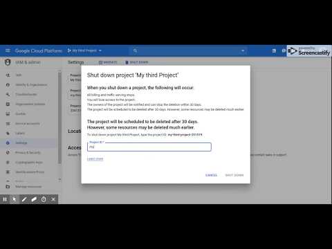 Google Cloud Platform - Create and Delete Project