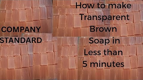Make machine standard Brown Soap at Home in 5 minutes. Ghana soap.