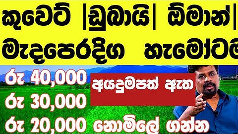 💰🇱🇰කුවෙට් ඩුබායි ඕමාන් සවුදි  මැදපෙරදිග  හැමොටමත් නොමිලේ 90,000ක් | kuwaite  saudi airporte news