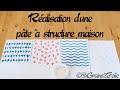 Astuce Scrapbooking - Tuto pour fabriquer une pâte à structure maison - DIY