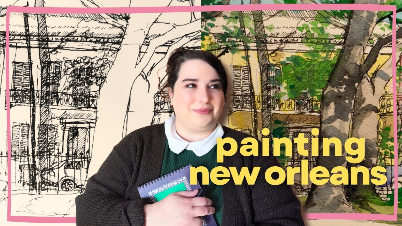 I took a road trip to New Orleans to paint historic homes the ✧˖°old fashioned way✧˖°