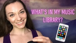 ASMR - What’s In My Music Library? (Soft Singing + Mic Touching) 🎶🎙📱 screenshot 2