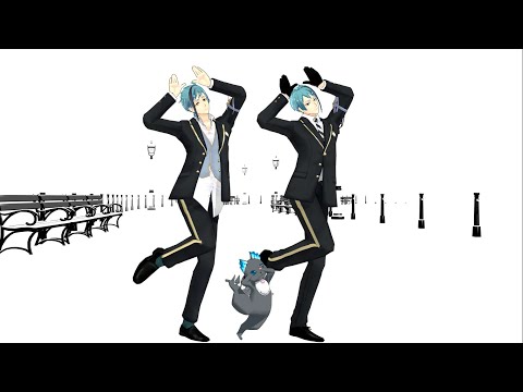 【MMDツイステ】好き！雪！本気マジック【リーチ兄弟＋グリム】