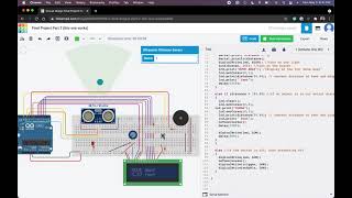Social Distancing Checker TinkerCad Simulation screenshot 5