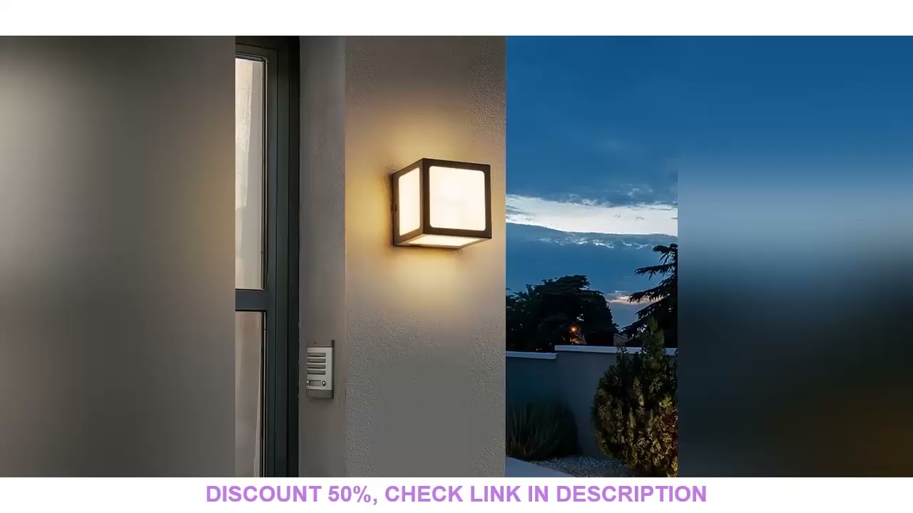 Modern LED Outdoor Wall Lamp Waterproof Aluminum Cube Street Sconce Garden Porch Villa Bedroom Decor