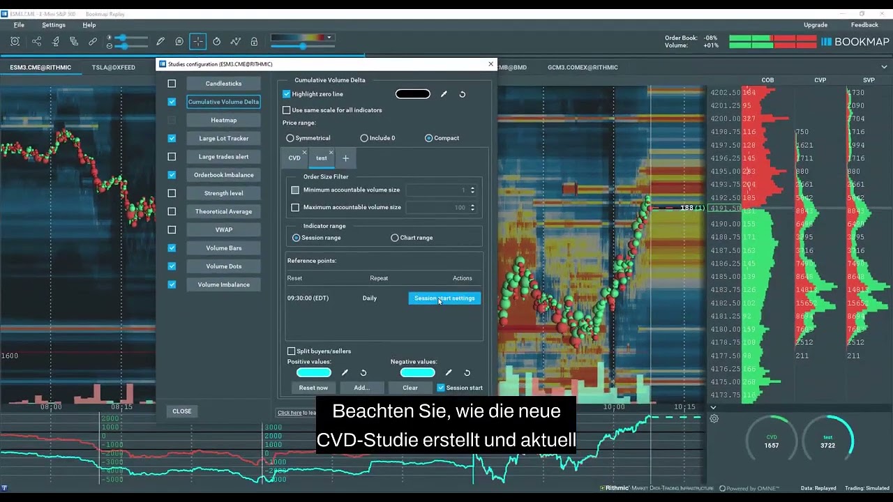 CVD Einstellungen – Erste Schritte