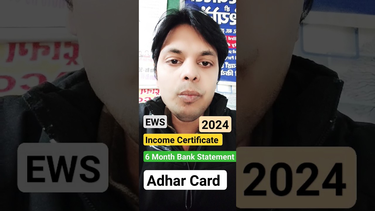 Income Certificate Documents for EWS 