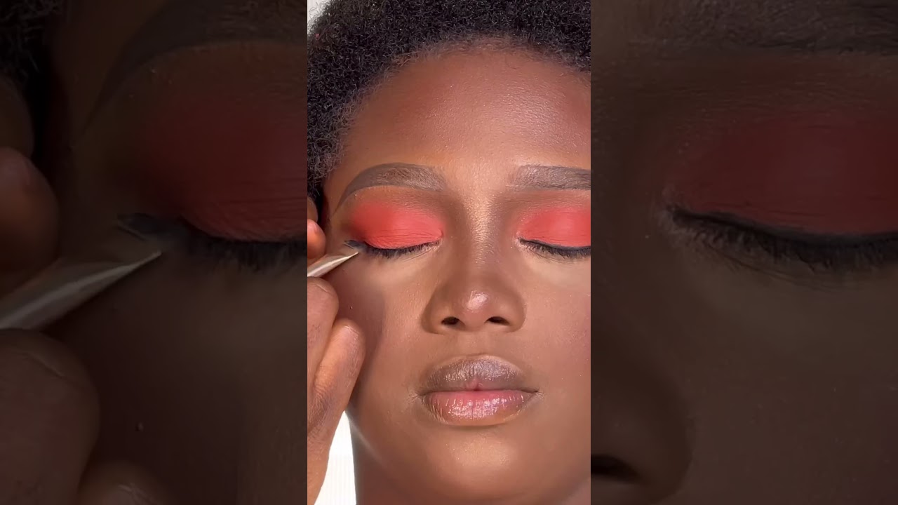 Smokey orange eyeshadow tutorial ❤️❤️ 