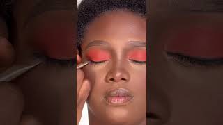 Smokey orange eyeshadow tutorial ❤️❤️ #shorts #youtubeshorts #shortsfeed #eyemakeup #viral