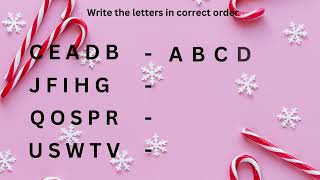 Write the letters in correct order |Worksheet