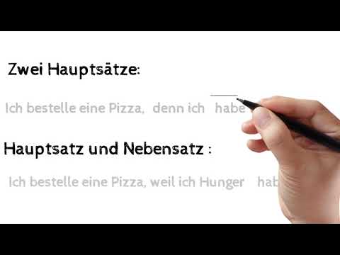 Hauptsatz zu Nebensatz