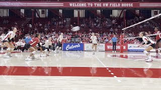 Watch now: Wisconsin volleyball players compete against each other in scrimmage