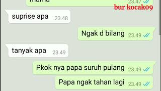 Chat WA MAMA Di Ceraikan Oleh PAPA kwkkw #Ytcrash