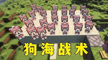 我的世界：狗海戰術，一鍵召喚，隨時出擊! #minecraft #麥塊 #mc
