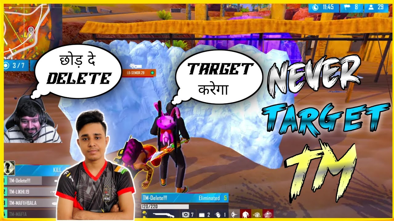 NEVER TARGET TM IN TOURNAMENT.TM DELETE SHOWING EMOTE TO BOSS.BOSS VS TM EMOTE FIGHT.TG DELETE EMOTE