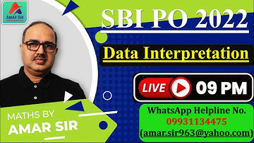 Data Interpretation Tricks Part-2 | Mission SBI PO 2022 | Amar Sir