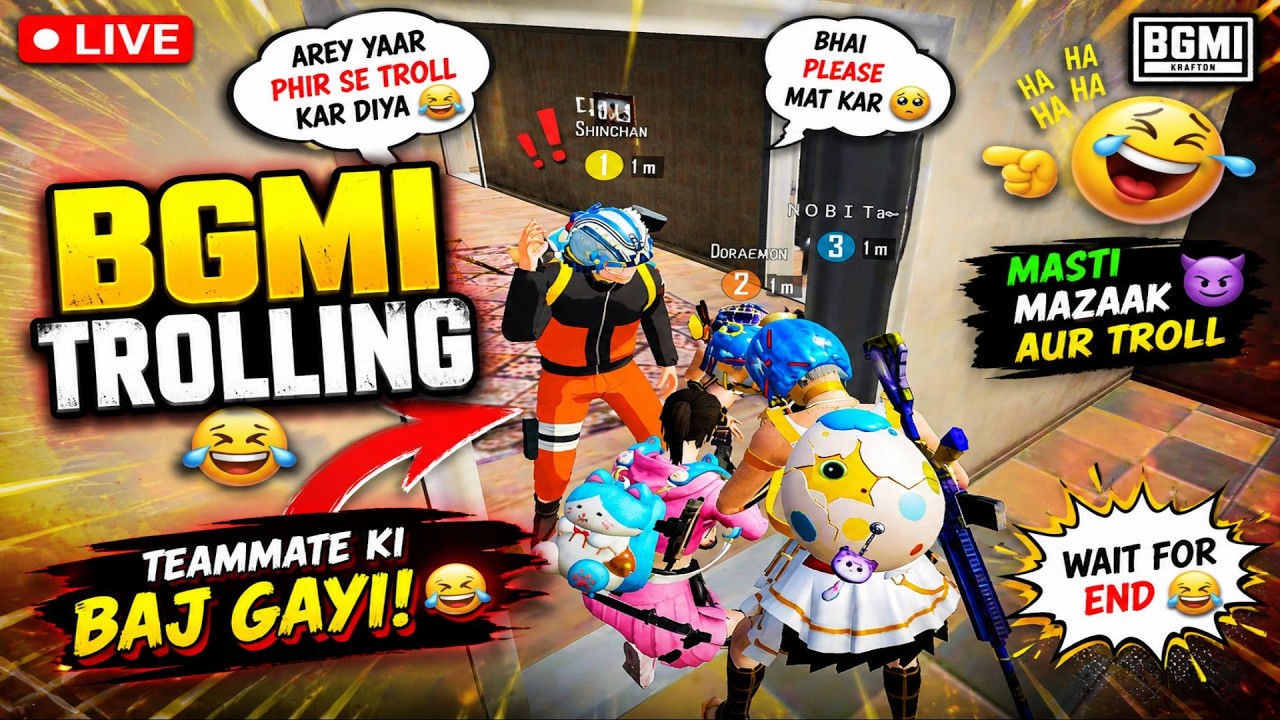 BGMI Funny Voice Prank 🤫 Girl Voice Prank 🤫NEXT LEVEL IRRITATING 😈