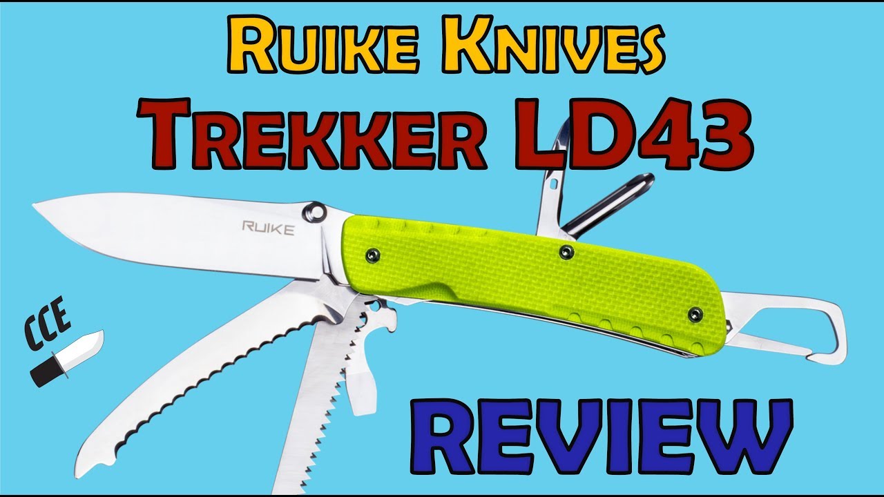 Review of the Ruike Trekker LD43 - Rescue Multi-Tool with Yellow-Green G10