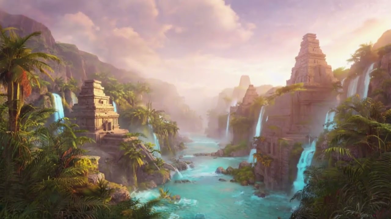 ElysLoop 🌿 Relaxing Fantasy Landscape | Lo-Fi Ambient Loop (1 Hour)