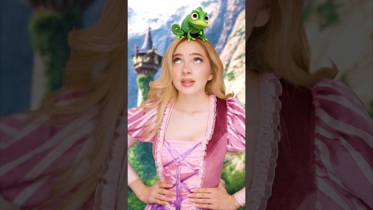 Me TRANSFORMÉ en RAPUNZEL 🌸💖👑😱