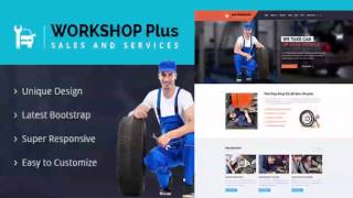 Workshop Plus - Services & Repaires Html Template Themeforest Website Templates And Themes