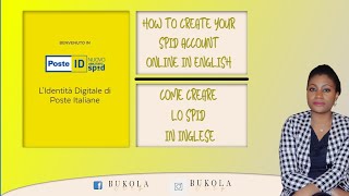 How to create your spid account online in english | come creare lo
inglese