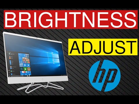 How to Adjust Brightness HP 24 All-in-One Desktop PC | Adjust Monitor Brightness hqdefault