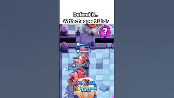 Cheapest Elixir Defense Challenge in Clash Royale