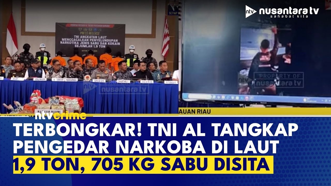 [FULL] Update! TNI AL Bongkar Sindikat 1 Ton Lebih Narkoba di Laut Batam, Kokain dan Sabu Disita