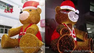 Outdoor Christmas Decorations Large Led Bear