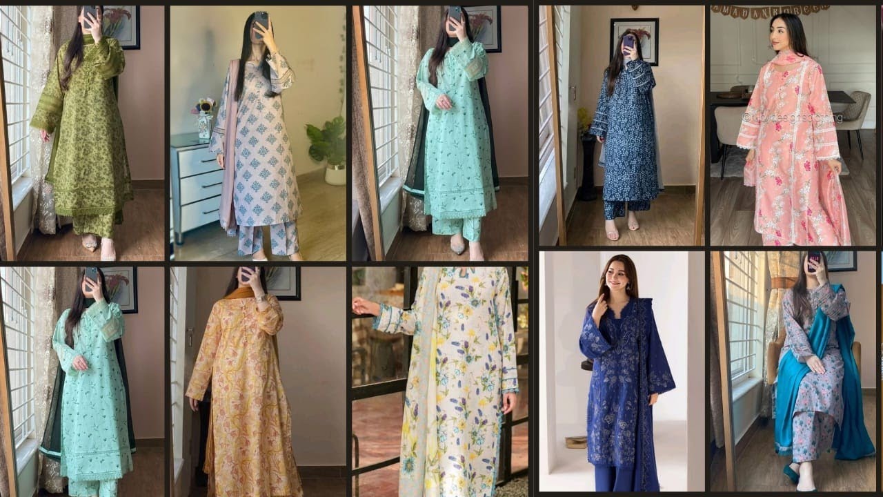 60+ Stylish Same Print Shalwar Kameez Designs 2025 For Summer || All Over Printed Dress Designs