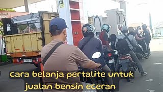 cara membeli pertalite di pom bensin untuk jualan bensin eceran 