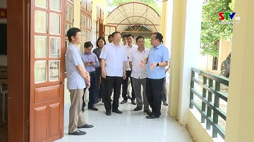 Đồng chí Chủ tịch HĐND tỉnh kiểm tra chuẩn bị Kỳ thi tốt nghiệp THPT tại Mai Sơn