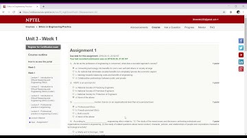 Nptel Course For Ethics in Engineering Practice Week 1 Assignment 1 Answers