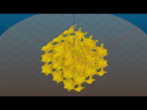 Parametrically transformed Gyroid based TPMS unit