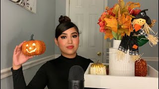 ASMR Fall Decor Haul 2022 ! 🍂🎃 tapping &amp; scratching triggers 😴