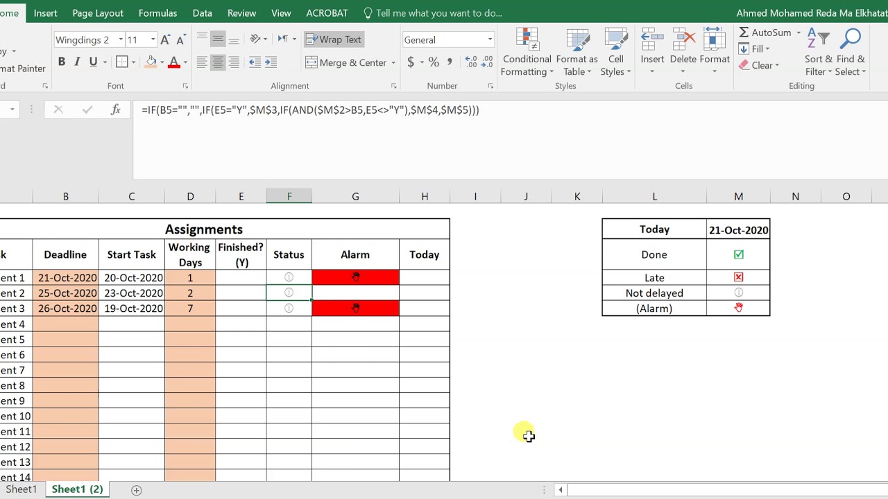 Using Excel As A Daily To Do List For Organising Deadlines Tasks Using Excel As A Daily To Do List For Organising Deadlines Tasks