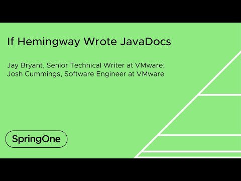 If Hemingway Wrote JavaDocs