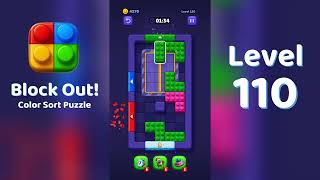 Block Out Level 110 Walkthrough 🧩 | All Levels Solution | Mini Boss