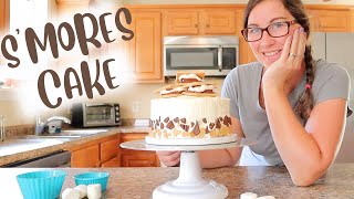 I Made A S'mores Cake!! | Beginner Cake Idea