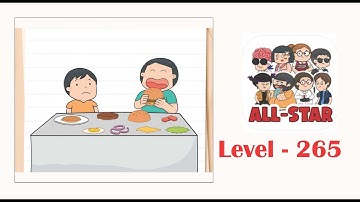 Brain test all star level 265 He wants the same exact burger to eat.