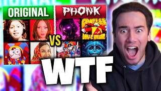 ORIGINAL SONG vs PHONK VERSION (REACTION)