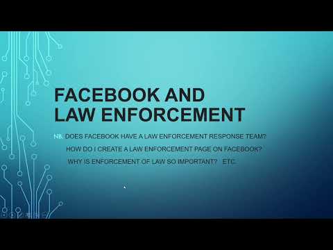 Facebook and Law enforcement # bright side of the knowledges