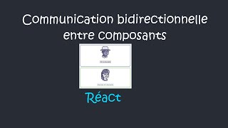 Communication bidirectionnelle entre composants React