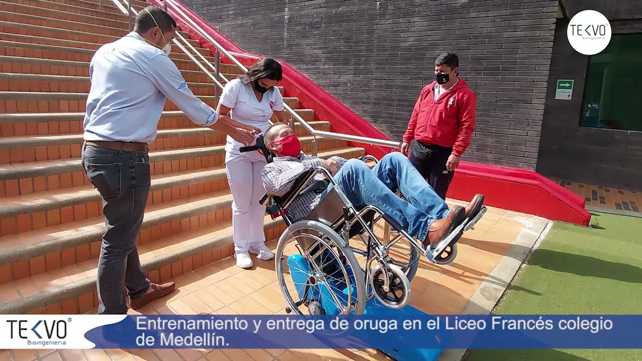 Te entrenamos para el uso correcto de nuestras orugas salvaescaleras www.tekvo.co